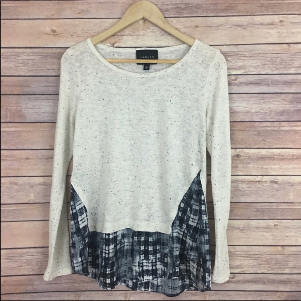 HANNAH Layered Look Long Sleeve Tee